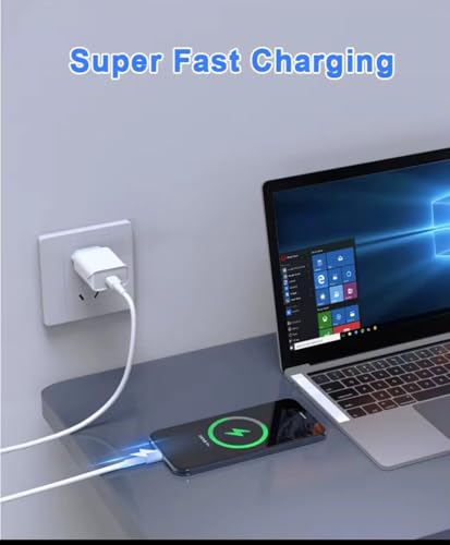 USB Type-C Fast Charging Cable, 3ft White, High Compatibility for Mobile Phones, Headphones